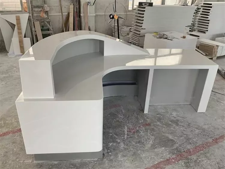 Unique man-made stone reception&counter bar on sale — product detail 2