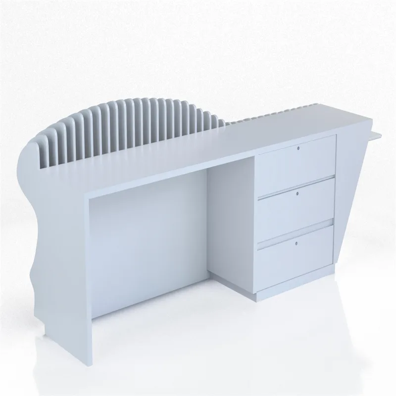 Unique Reception Desk Counter High-end Laminate Reception Desk on Sale — view 3