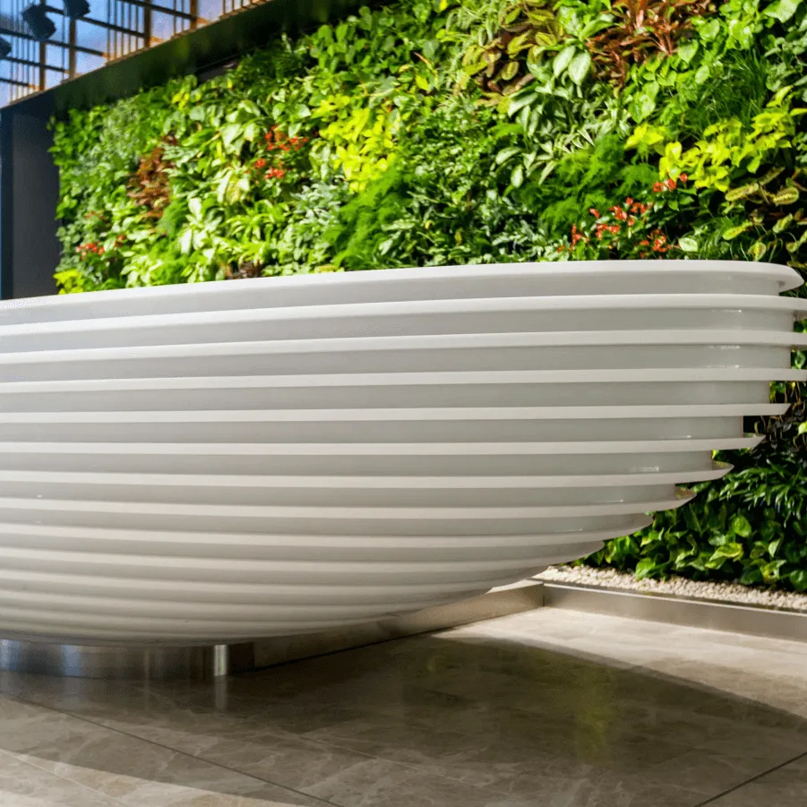 Unique ship-shaped reception desk custom art display furniture for sale — view 3