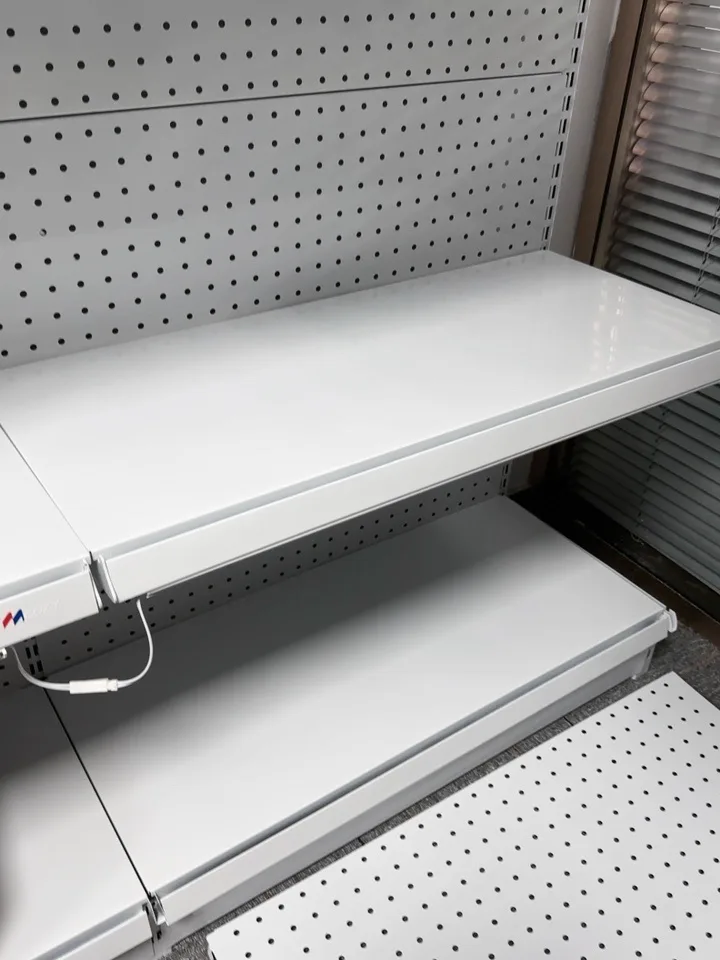 Versatile Metal Pegboard Display Shelf – Expandable Storage for Camping Gear, Tools, and More — product detail 1
