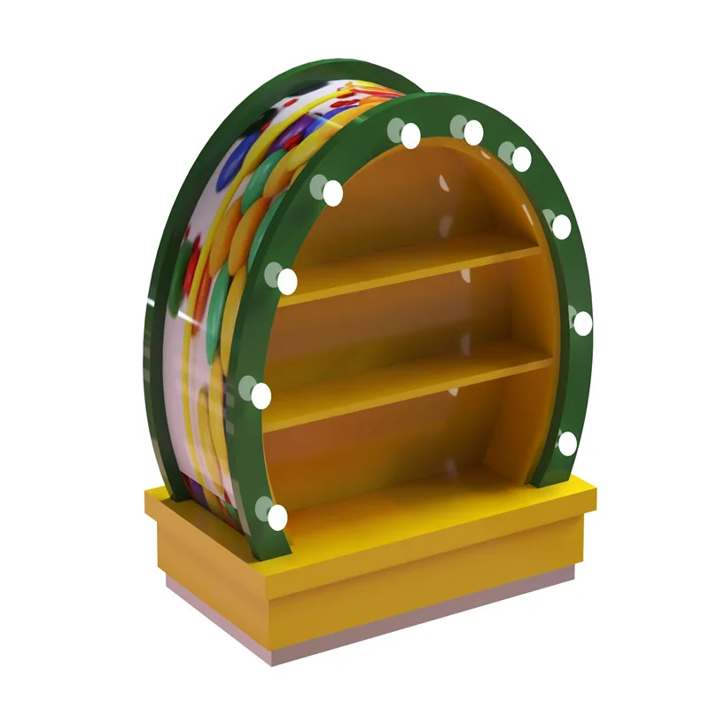 Vibrant Color Light Candy Rack design & Candy Retail Shop Furniture Design