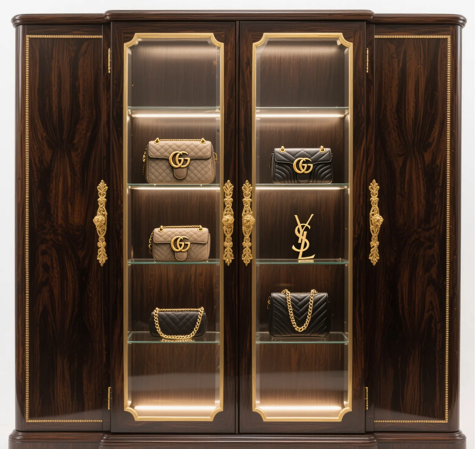 Vintage luxury vintage store handbags & jewelry display stand for sale — view 2