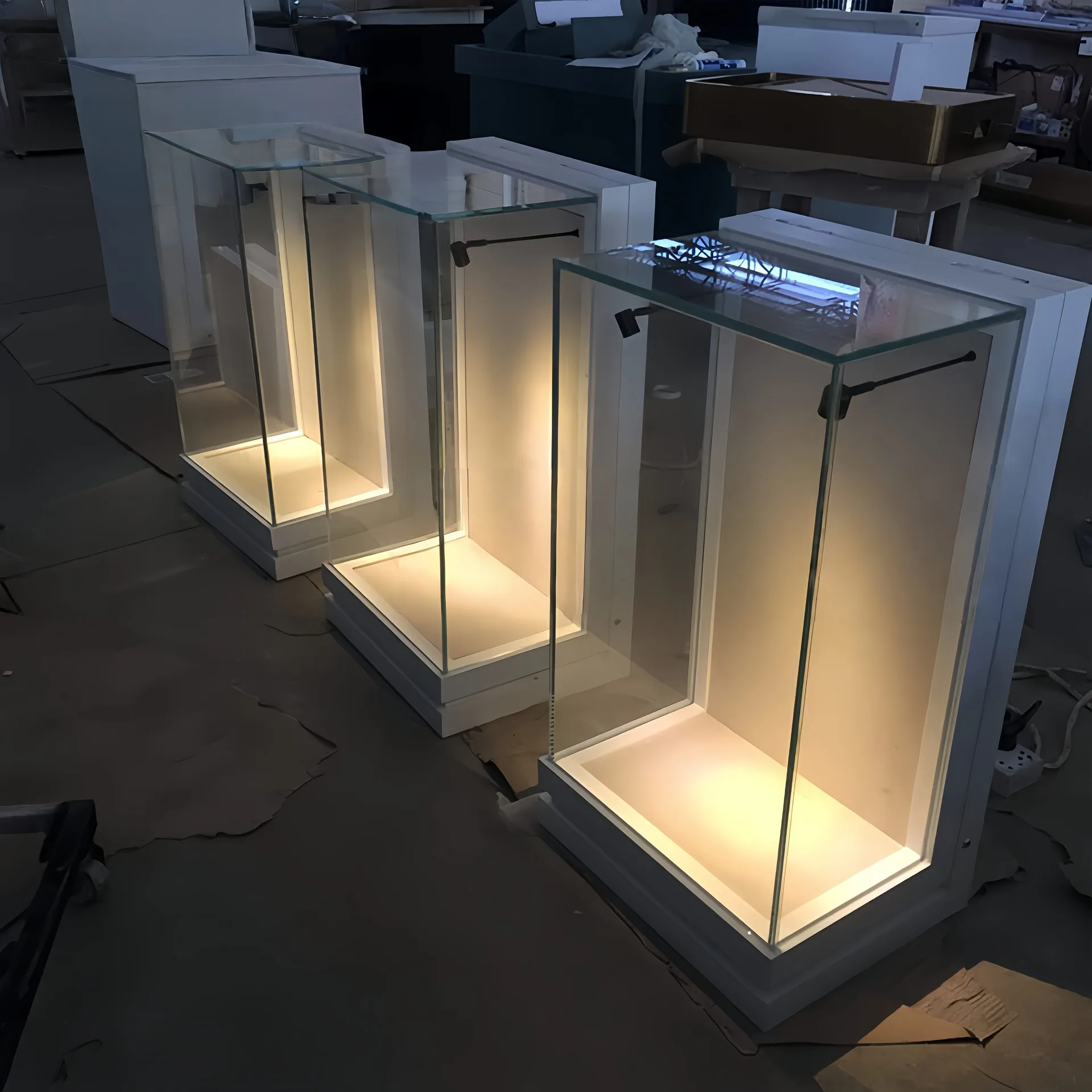 Wall Mount Glass Display Case for Museum Exhibit Collection — view 3