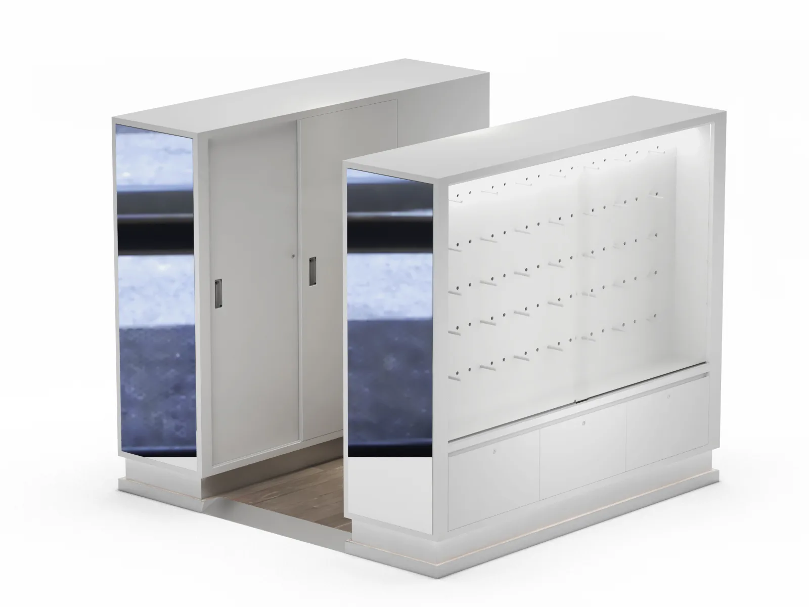 White Eyewear Mall Kiosk – Bright, Smart, and Built for Retail — view 5