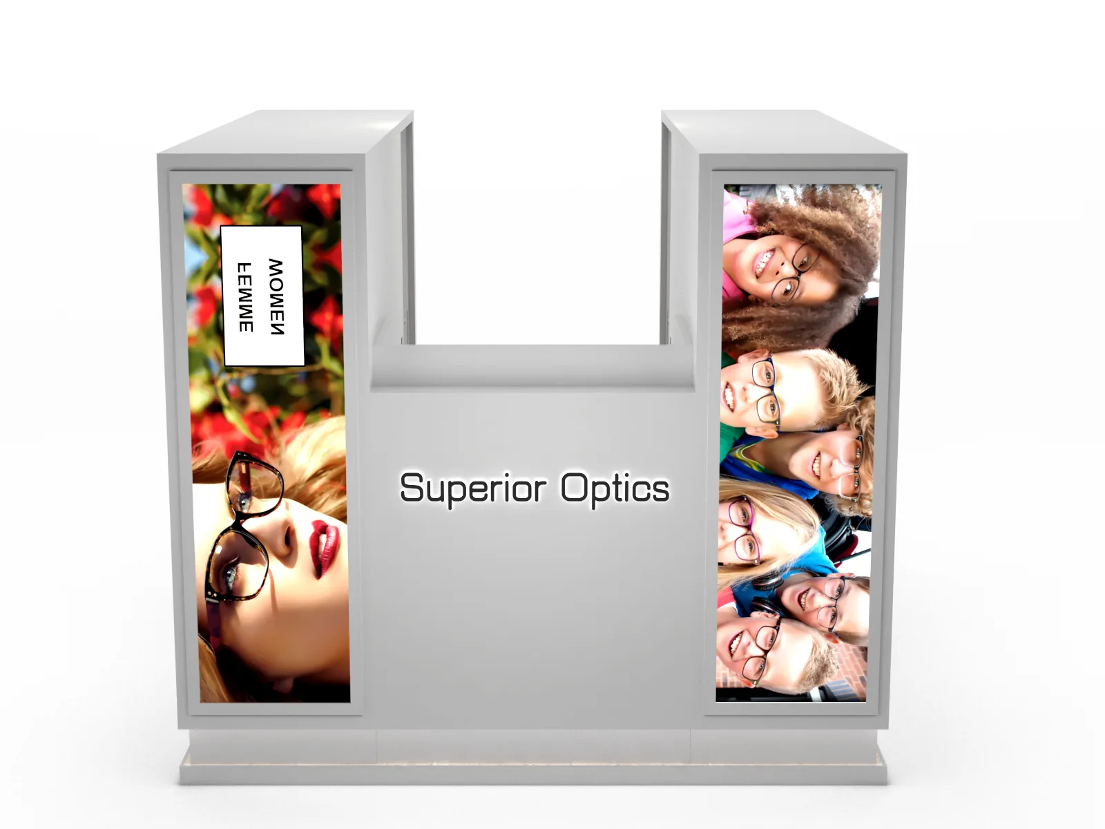 White Eyewear Mall Kiosk – Bright, Smart, and Built for Retail — view 4
