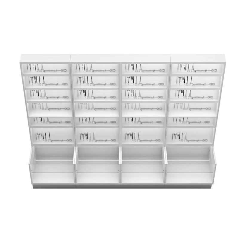 White functional medical display stand equipment display showcase for sale — view 3