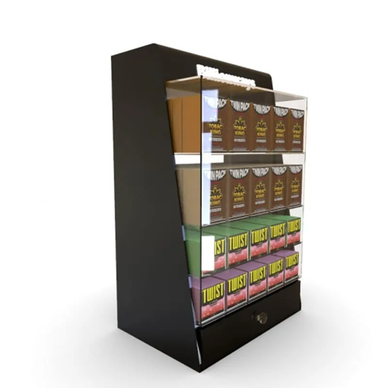 White multifunctional vape display cabinet e-cigarette display stand furniture — view 4