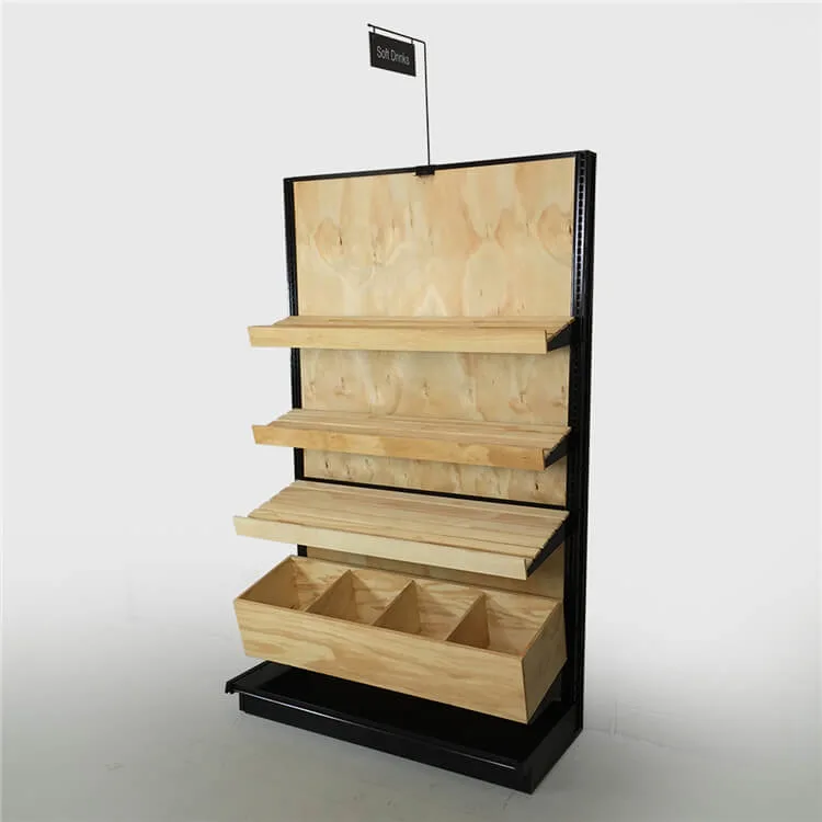 Wooden bakery display shelf & retail store bakery display furniture for sale — view 3