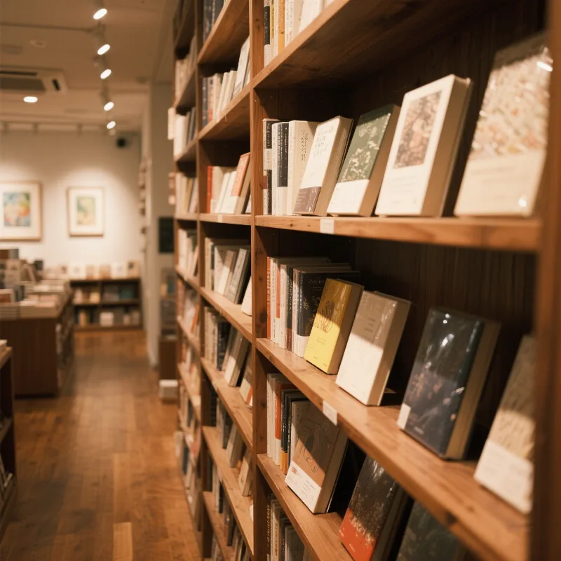 Wooden Bookcase Bookstore&Library Book Display Shelf — view 3