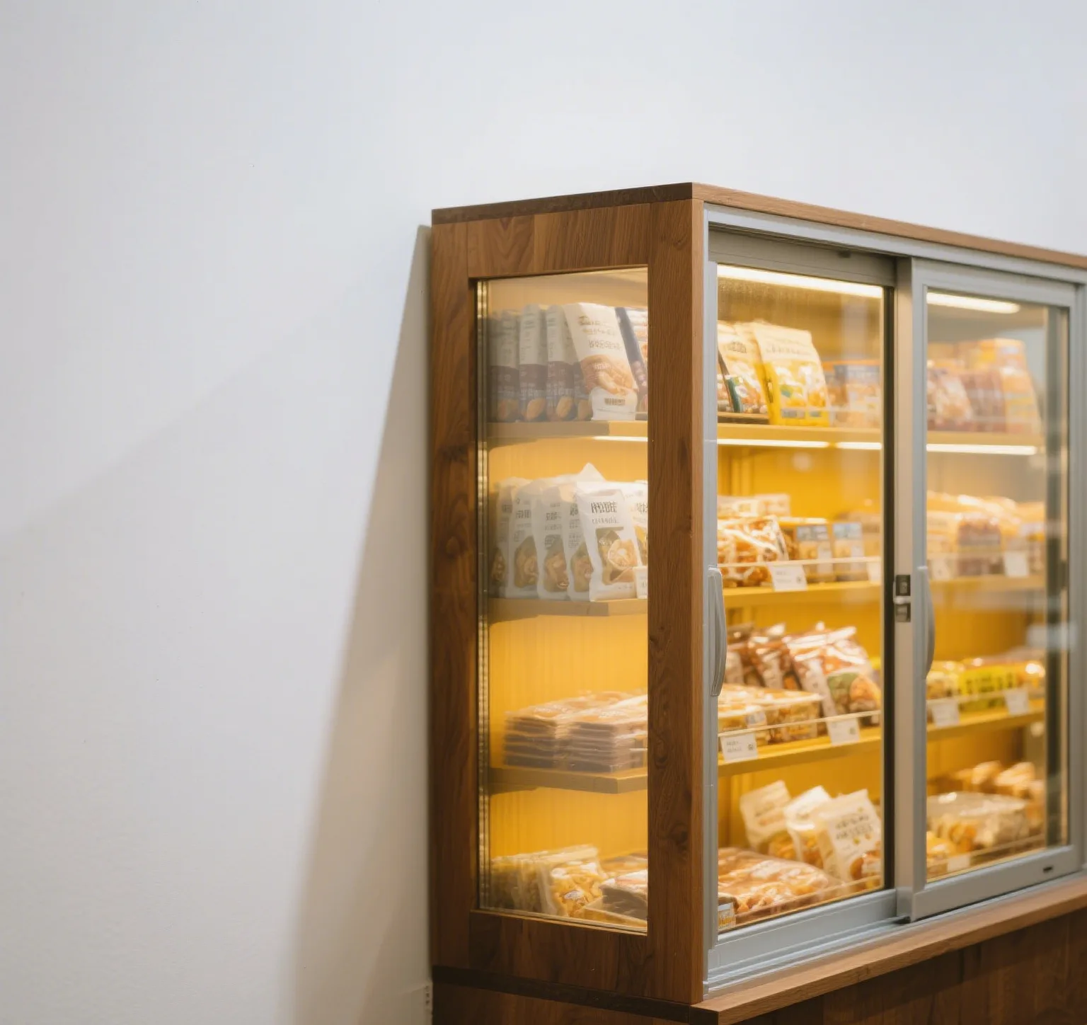 Wooden Bread Display Rack Custom Food Retail Display Showcase In Hot Sale — view 3