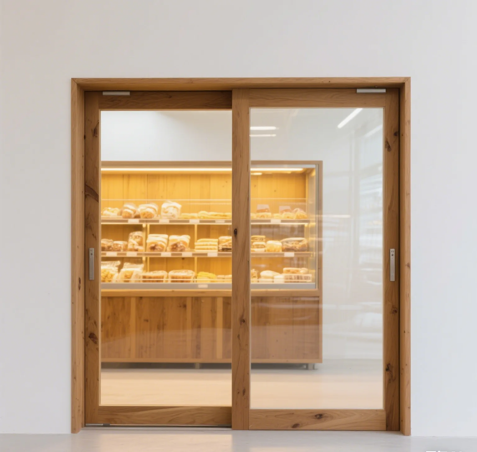 Wooden Bread Display Rack Custom Food Retail Display Showcase In Hot Sale — view 4