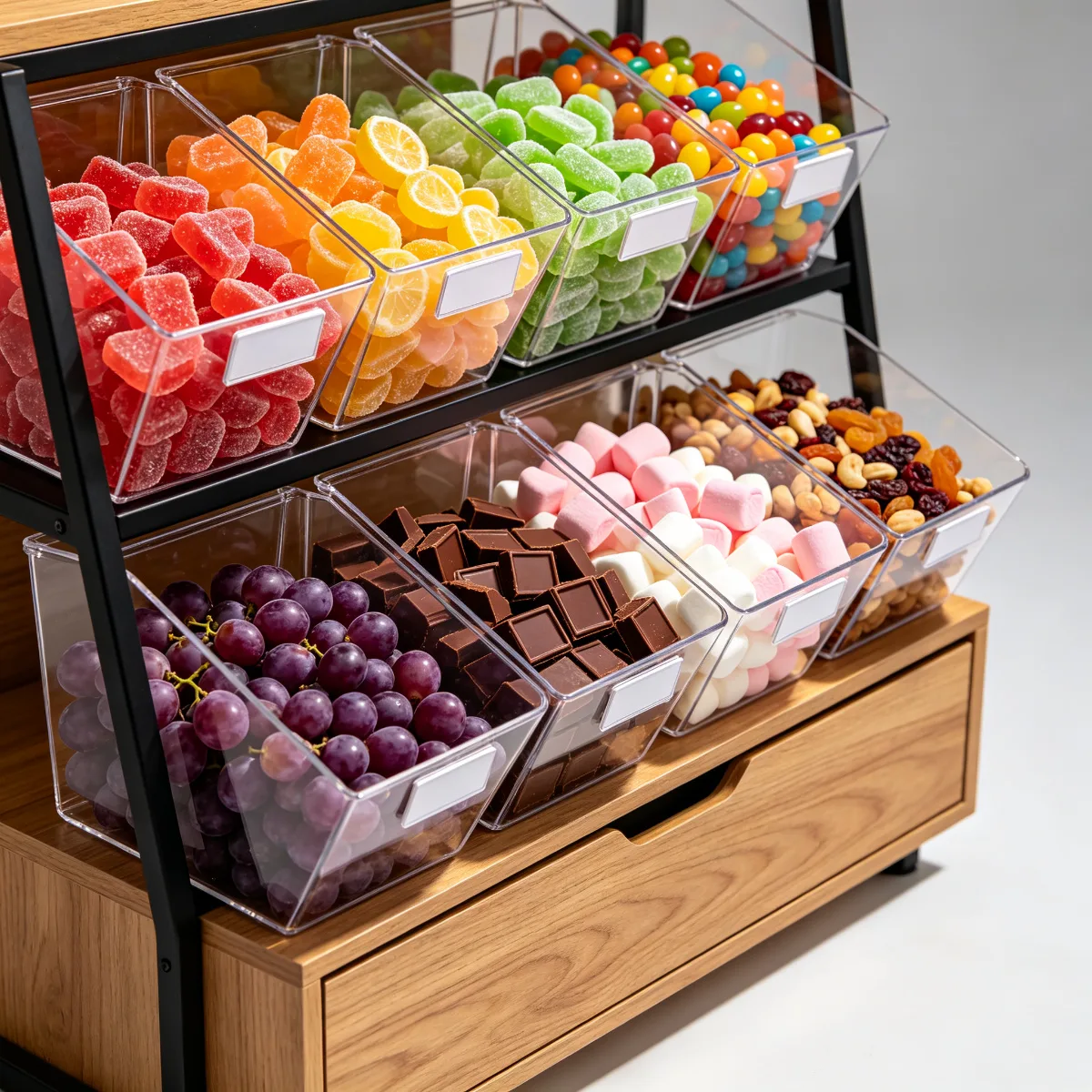 Wooden Candy Display Cabinet with Acrylic Display Box in Hot Sale — view 3