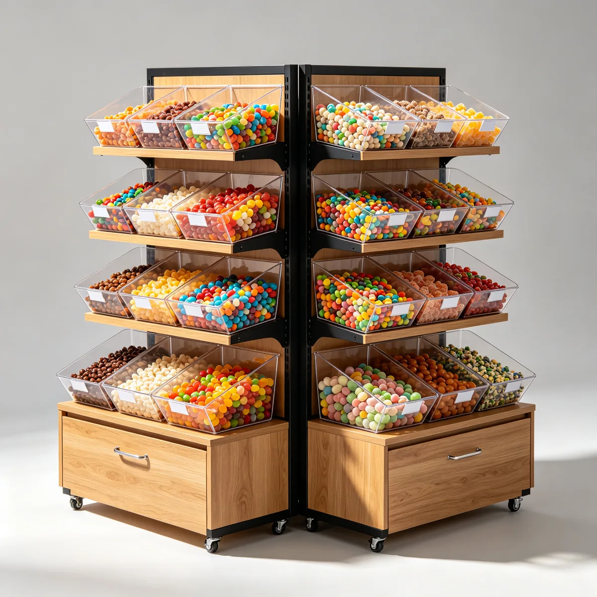 Wooden Candy Display Cabinet with Acrylic Display Box in Hot Sale — view 2