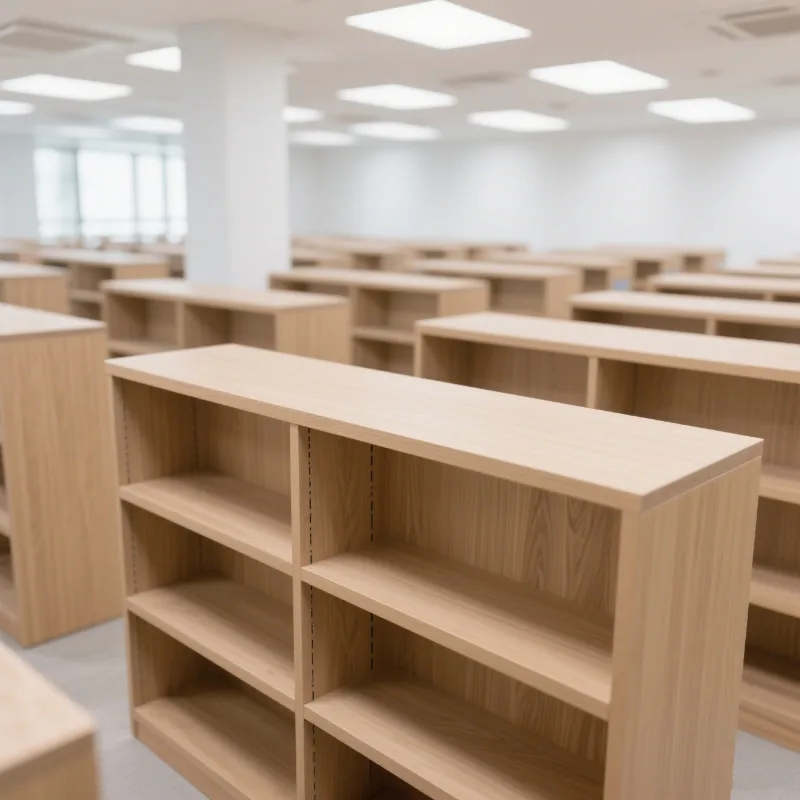Wooden display bookshelf Library & bookstore display bookshelf — view 4
