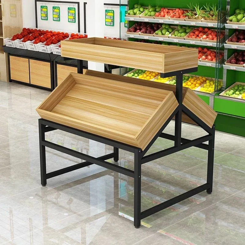 Wooden display cabinet&stand for grocery stores on sale — product detail 1