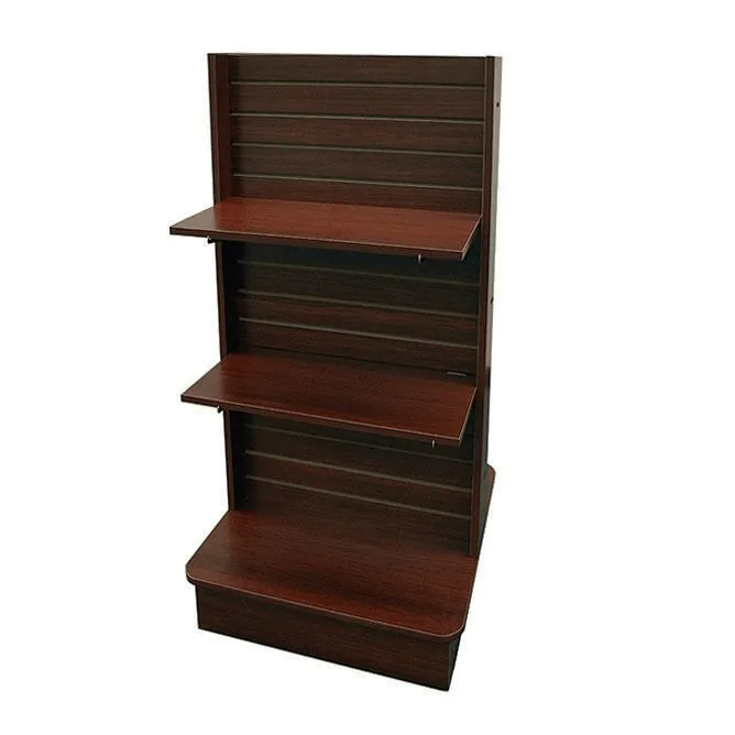 Wooden double sided retail display rack with adjustable shelves in hot sale — view 3