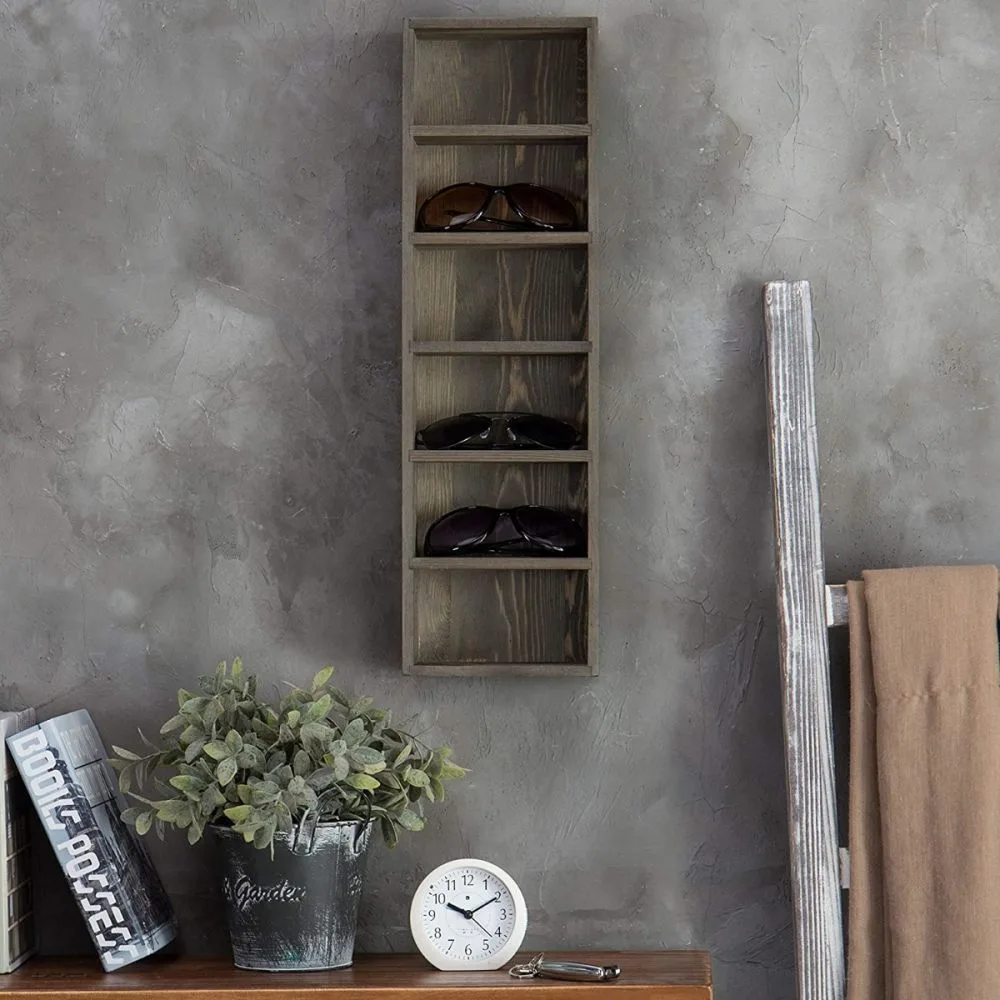 Wooden eyewear display cabinet design & retail shop furniture design — view 3
