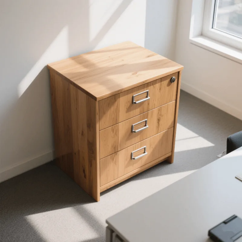 Wooden filing cabinet Multi-layered office filing cabinet for sale — view 3