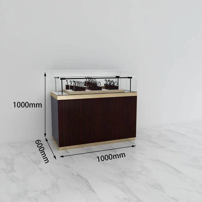 Wooden international brand watch cabinet retail shop design — view 4