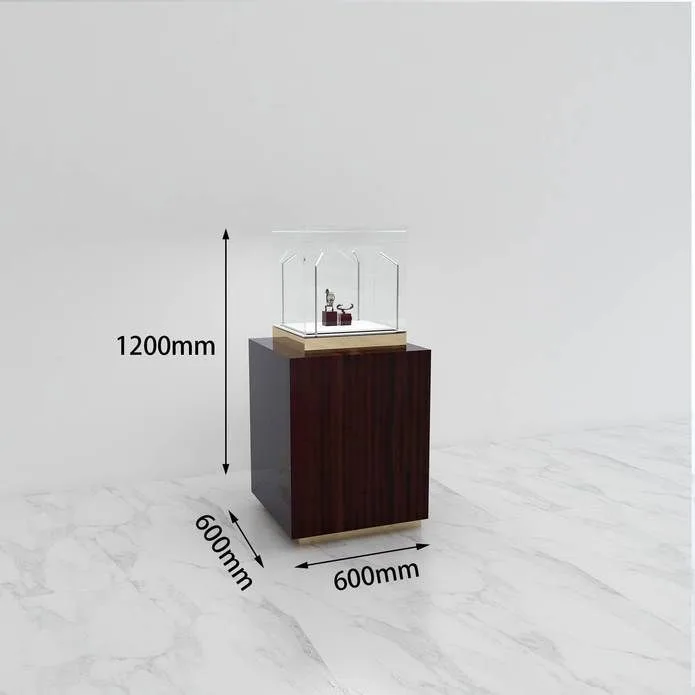 Wooden international brand watch cabinet retail shop design — view 3