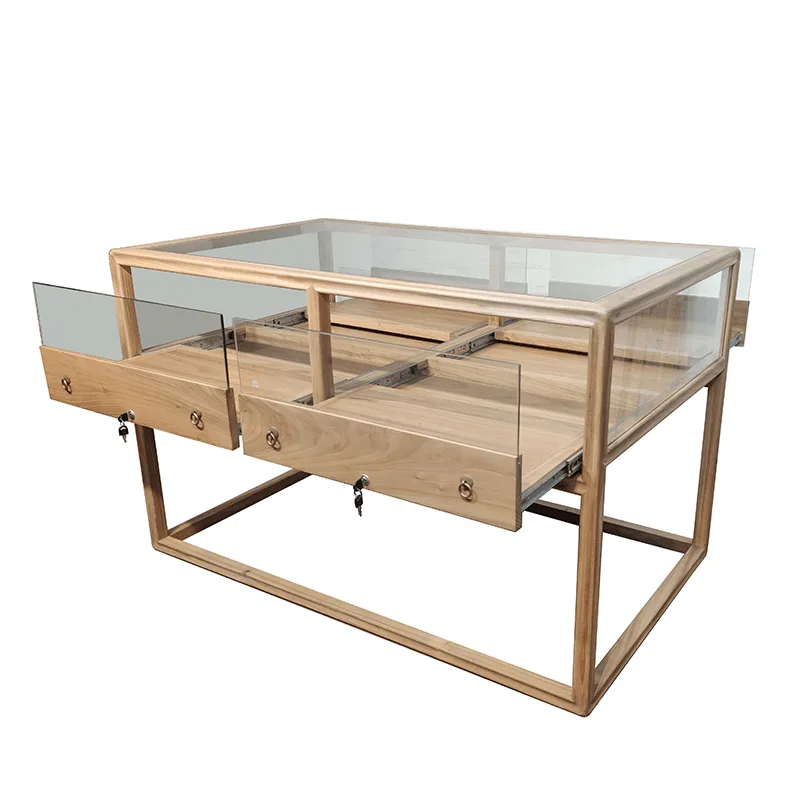 Wooden Jewelry Display Cabinet High-Quality Jewelry Display Showcase on Sale