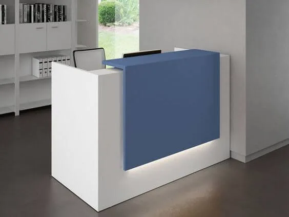 Wooden office small reception desk design practical office desk in hot sale — view 6
