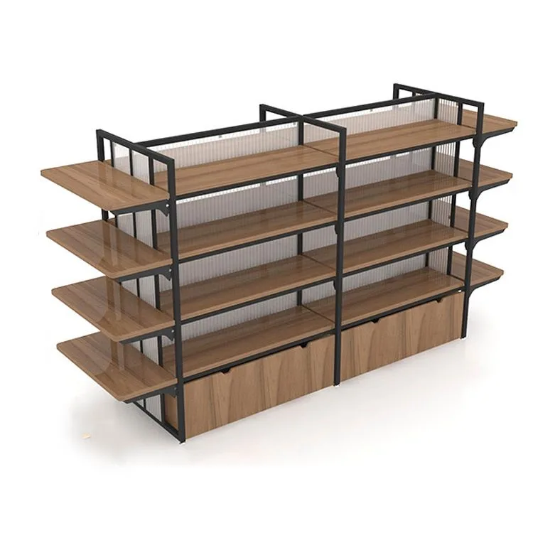 Wooden retail store shelf display design & retail shop shelf furniture for sale — view 3