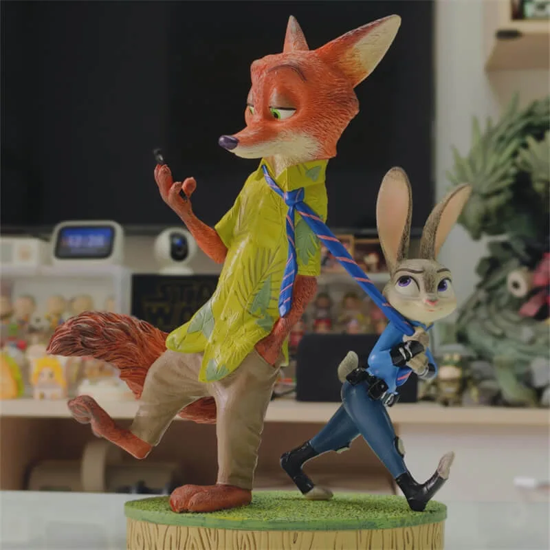 Zootopia Judy & Nick Fiberglass Anime Sculpture – IP‑Theme Decor for Malls & Pop‑Up Stores — view 2