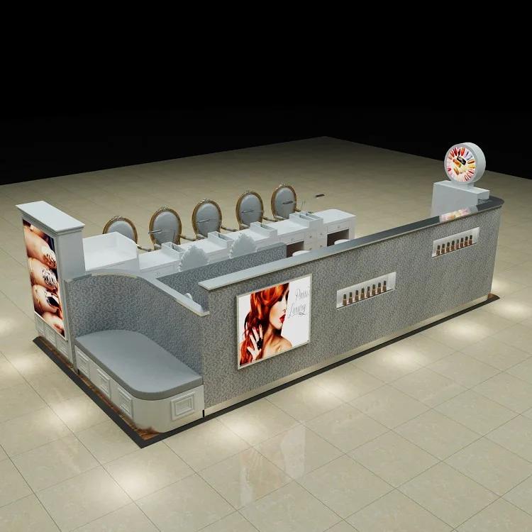 Nail Kiosk Nail Booth For Sale – Exquisite and charming nail kiosk custom 15x15ft salon booth factory direct sales image 9