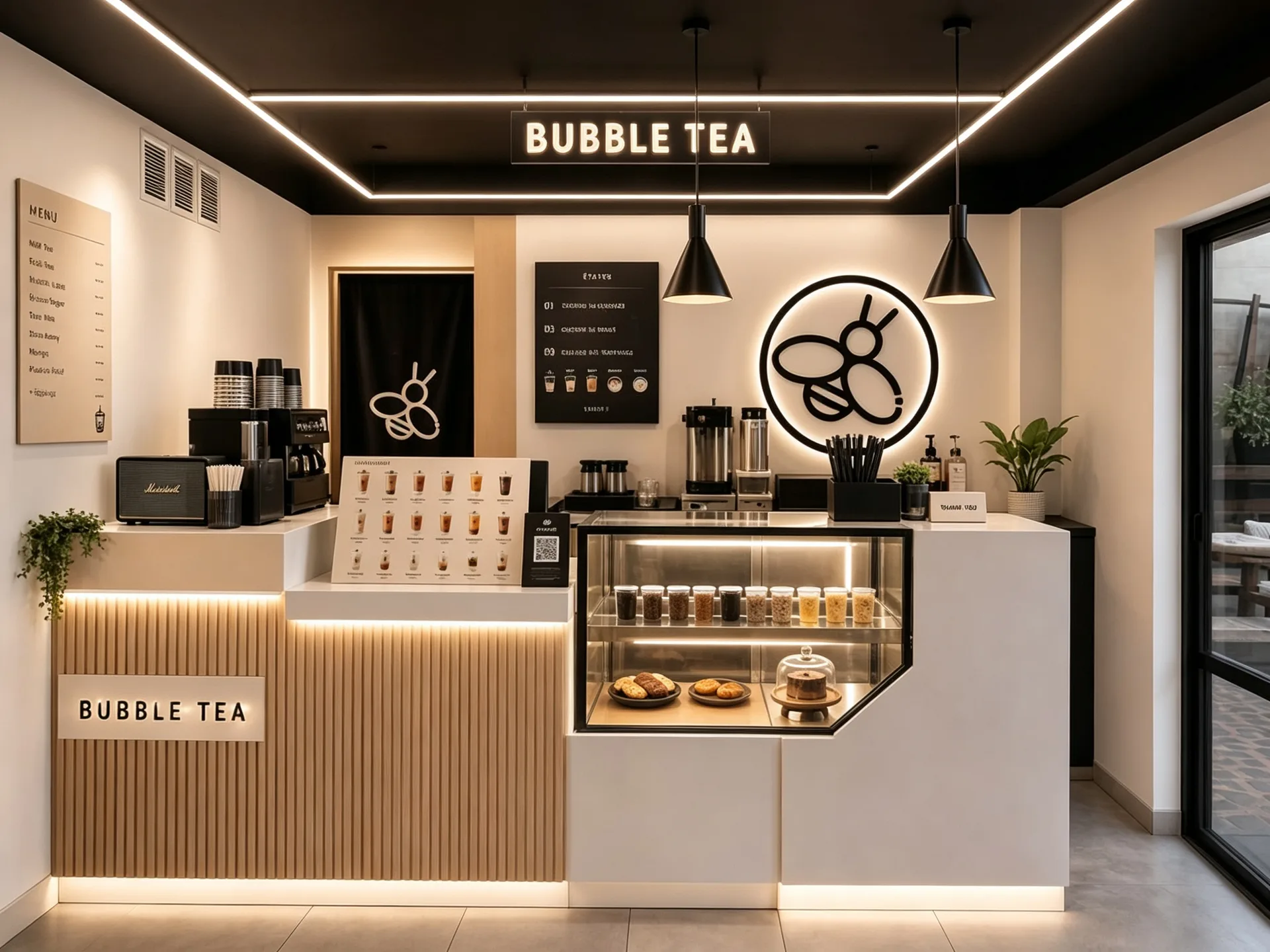 Bubble Tea Counter | Custom Bubble Tea Shop Counters – custom retail display image 2