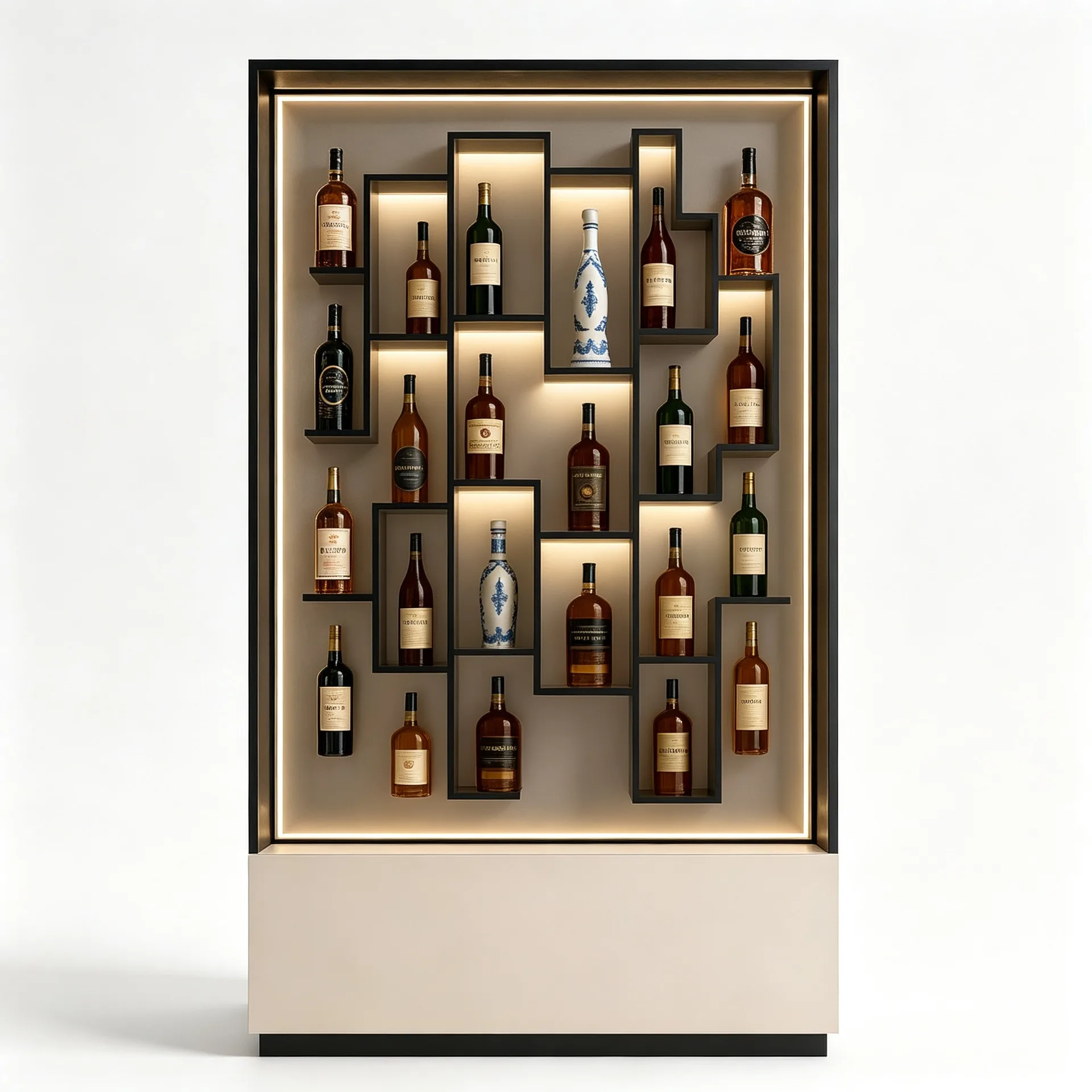 Wine Display Cabinets For Bars Restaurants | Wood Glass – custom retail display image 5
