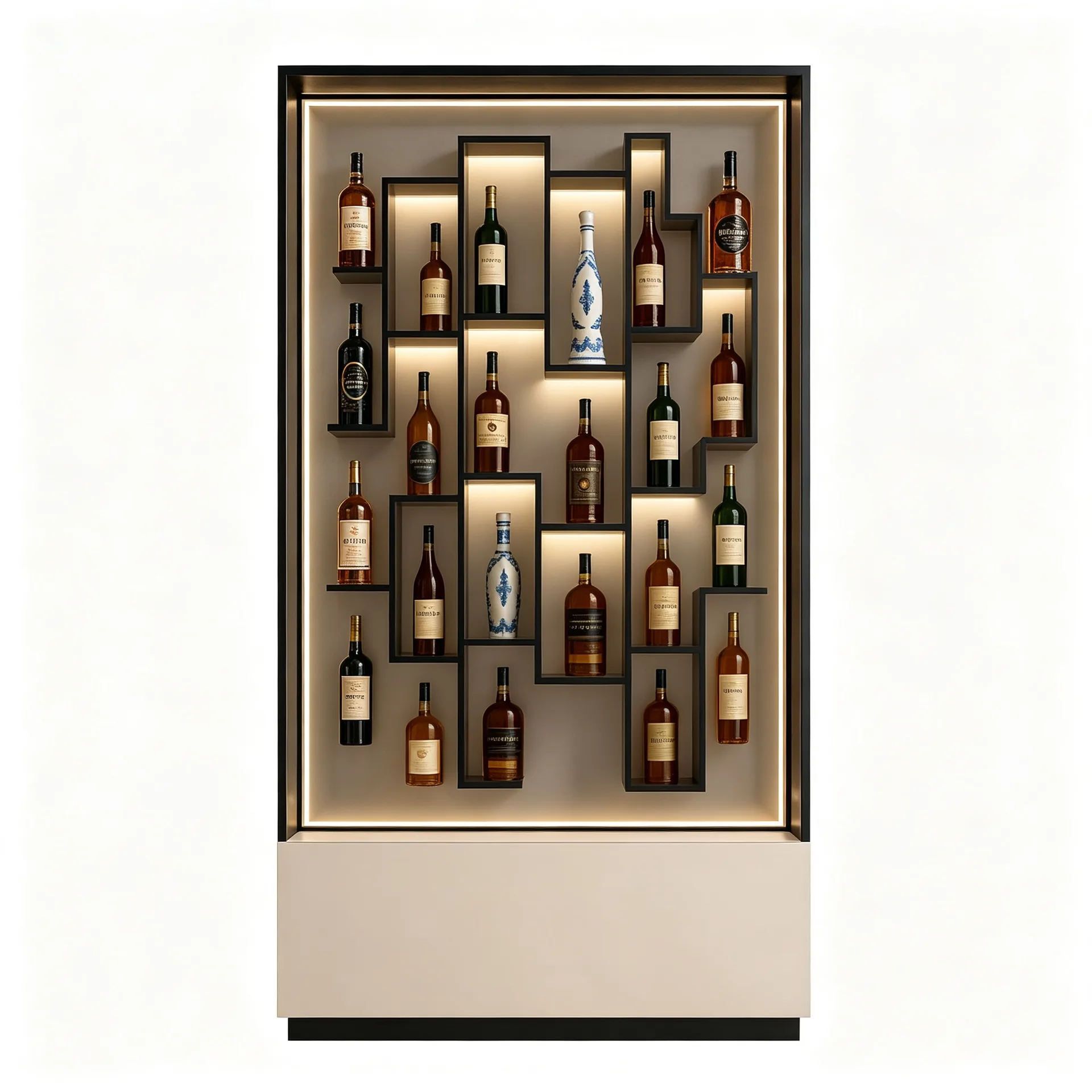 Wine Display Cabinets For Bars Restaurants | Wood Glass – custom retail display image 6