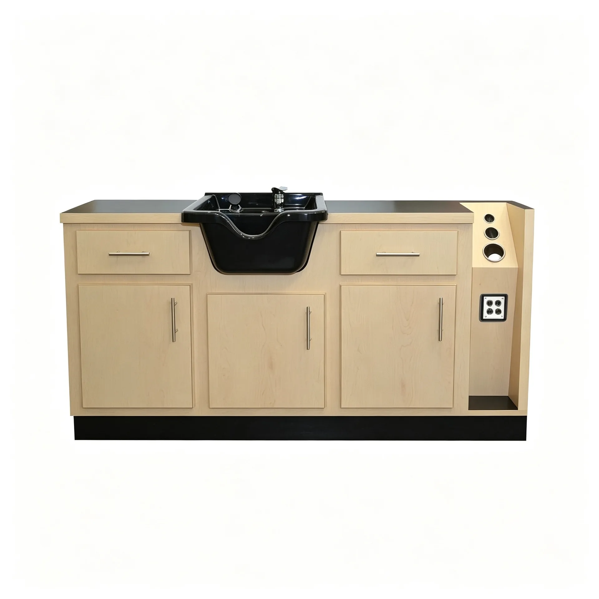 Barber Salon Wet Stations with Shampoo Bowl Sinks – custom retail display image 17