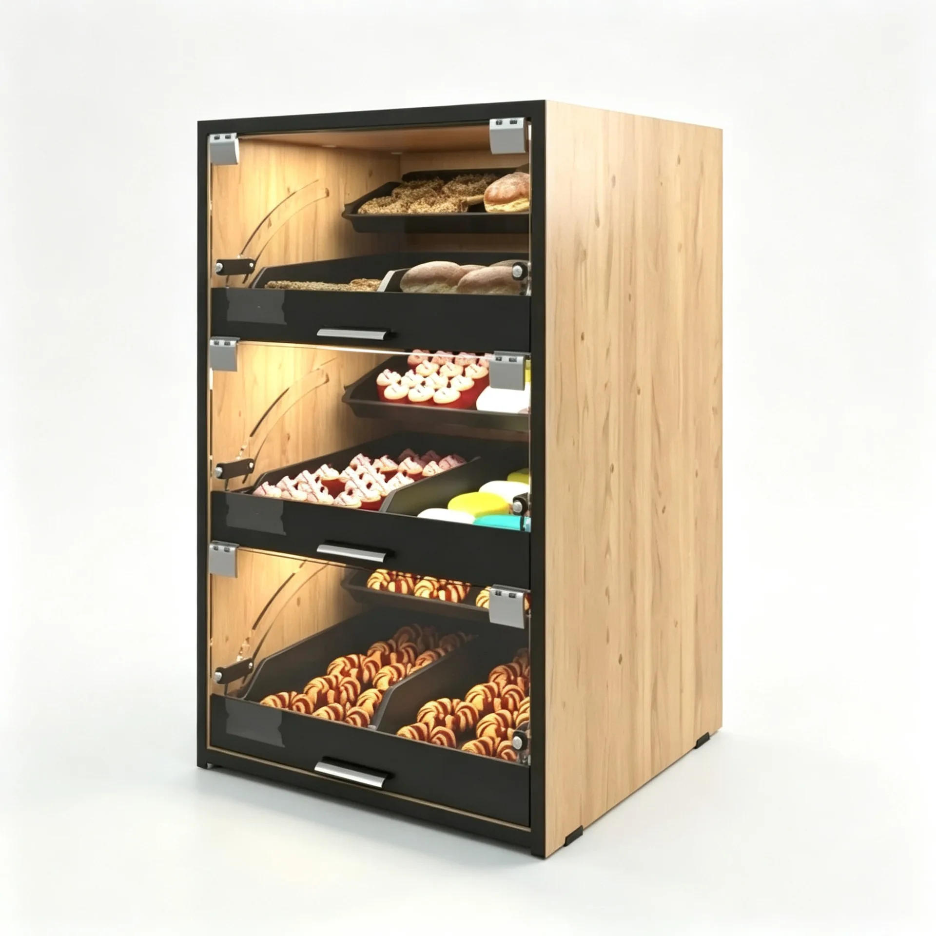 Wooden Display Cabinet For Sale | Glass Door Locks – custom retail display image 1