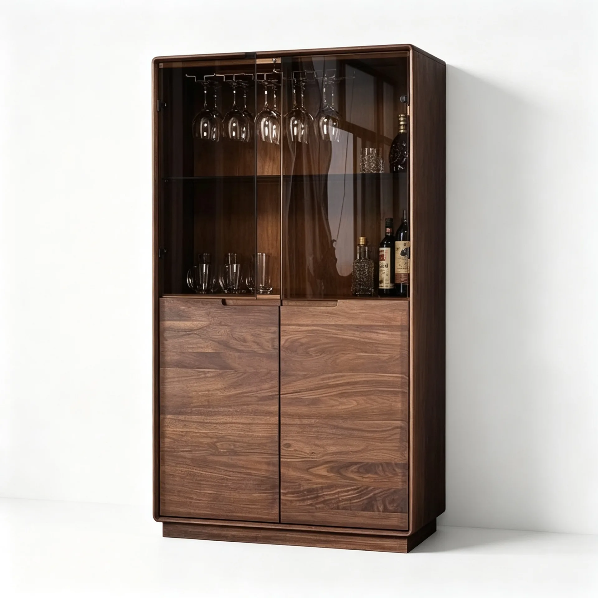 Wine Display Cabinets For Bars Restaurants | Wood Glass – custom retail display image 2