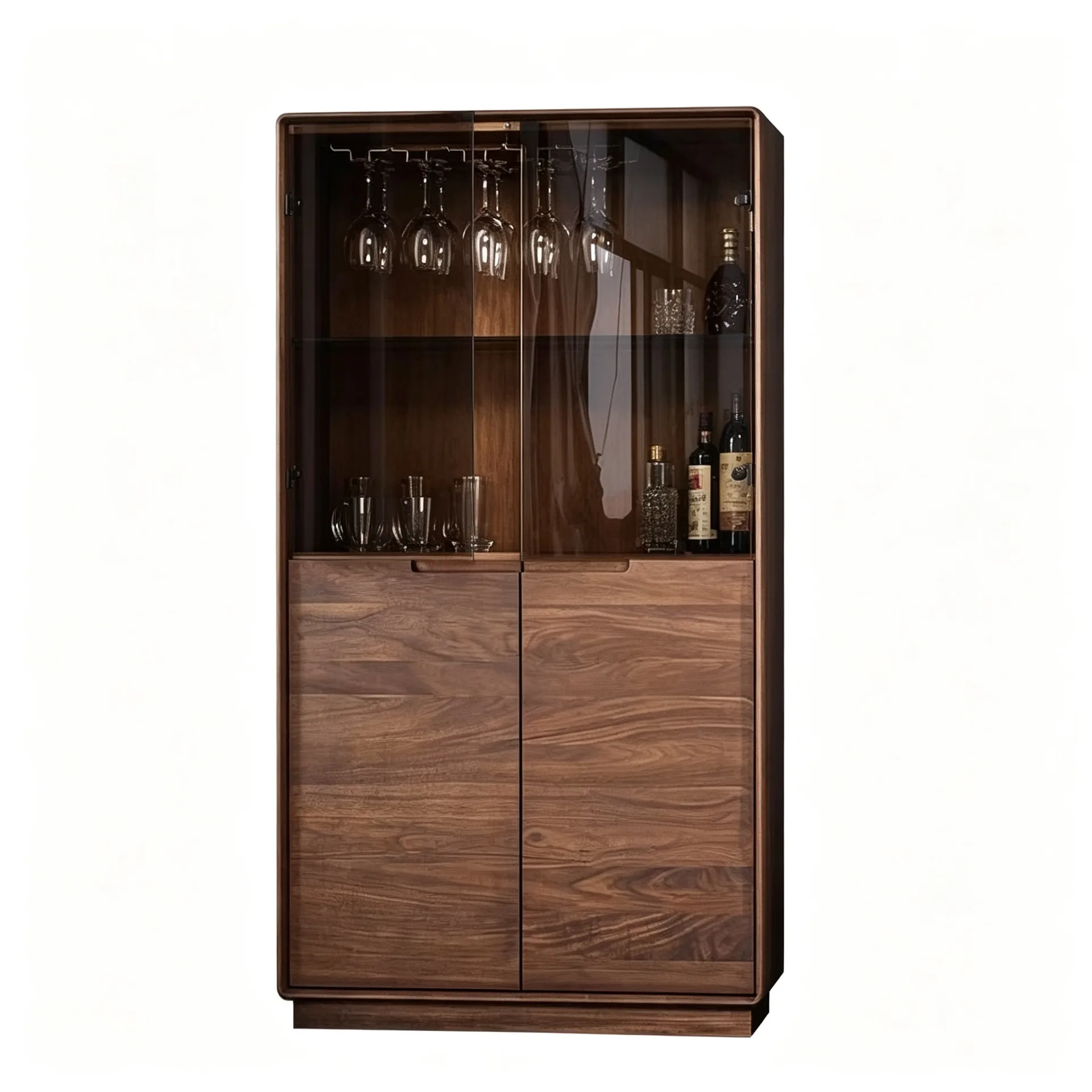 Wine Display Cabinets For Bars Restaurants | Wood Glass – custom retail display image 1