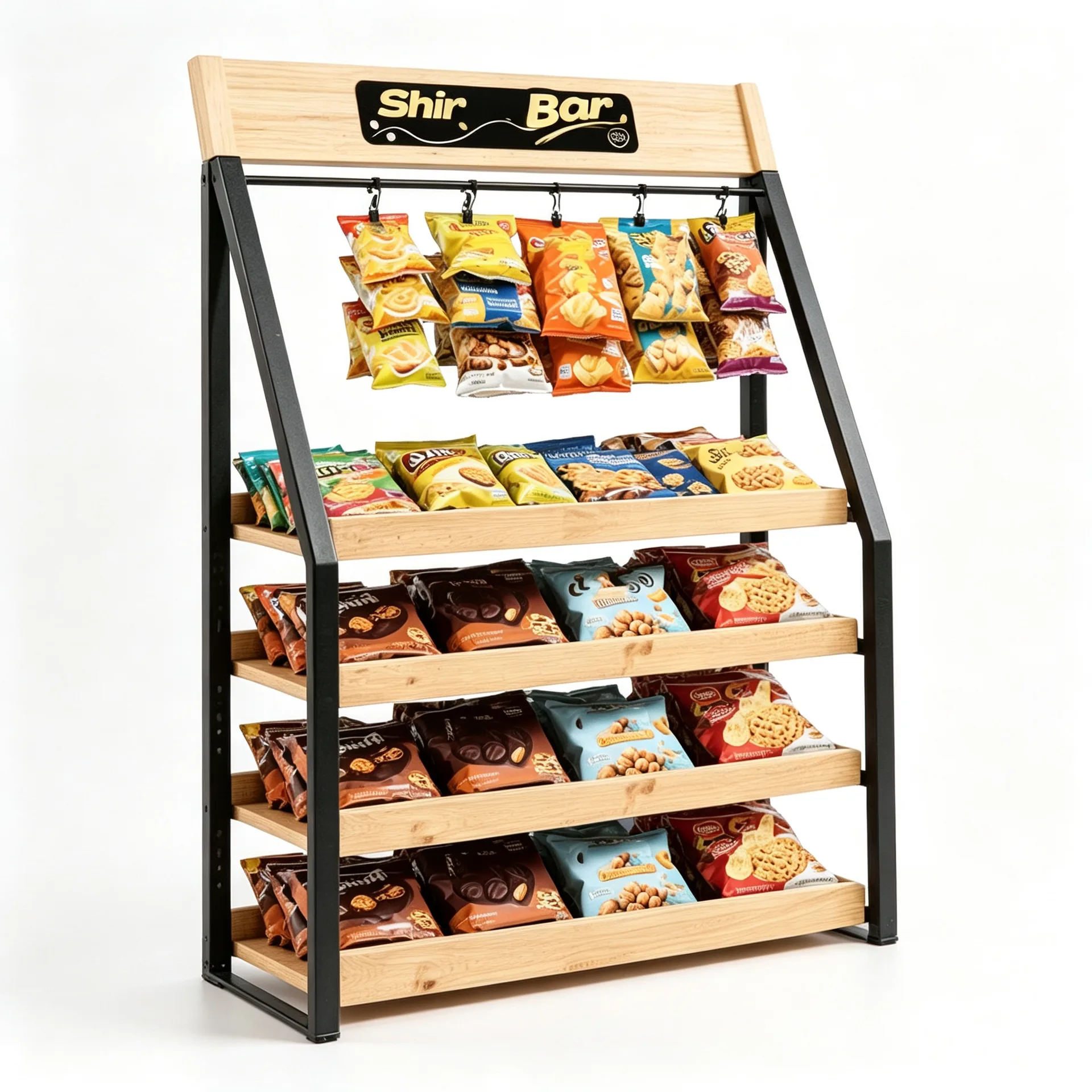 Wood Display Racks Shelves For Retail Stores – custom retail display image 6