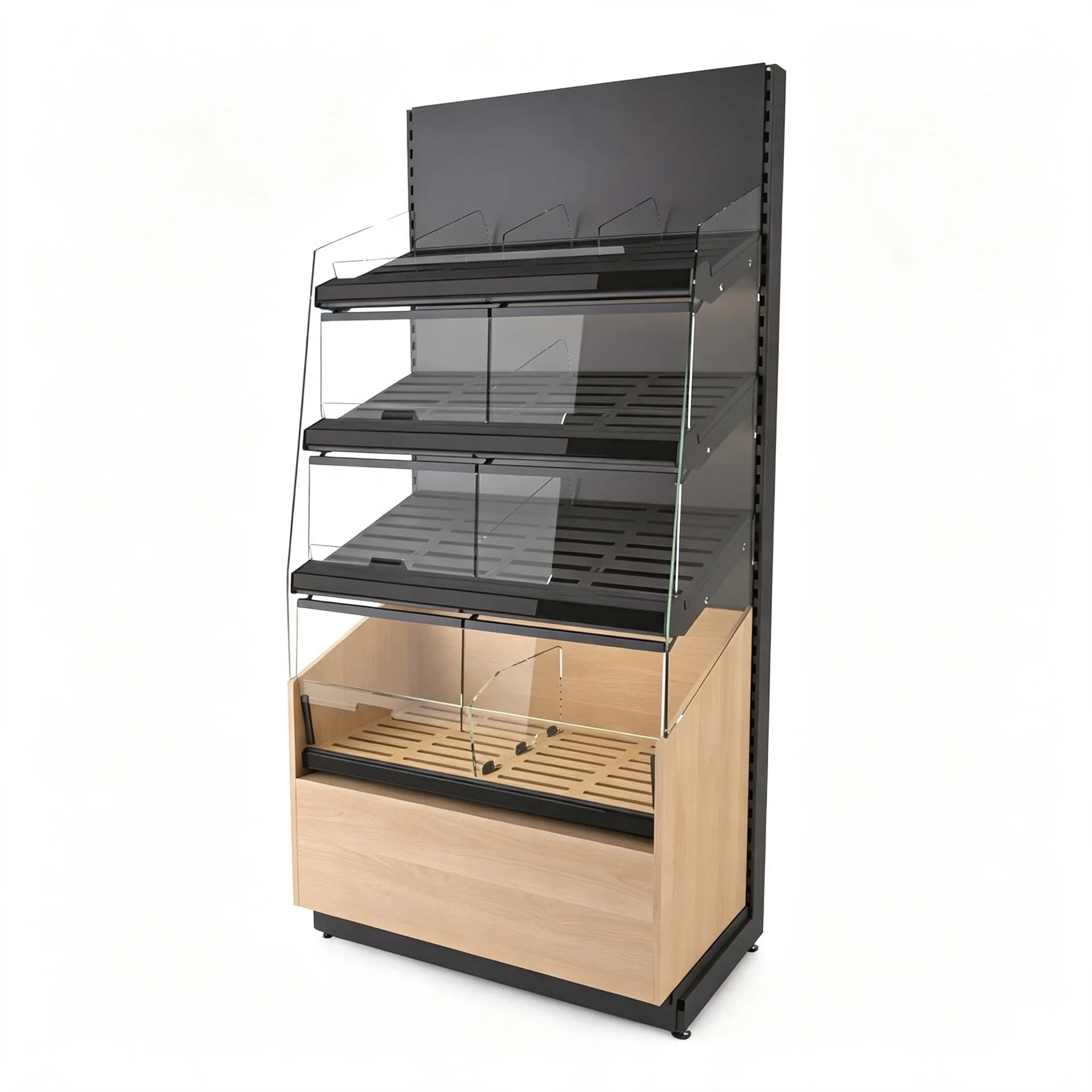 Wood Display Racks Shelves For Retail Stores – custom retail display image 19