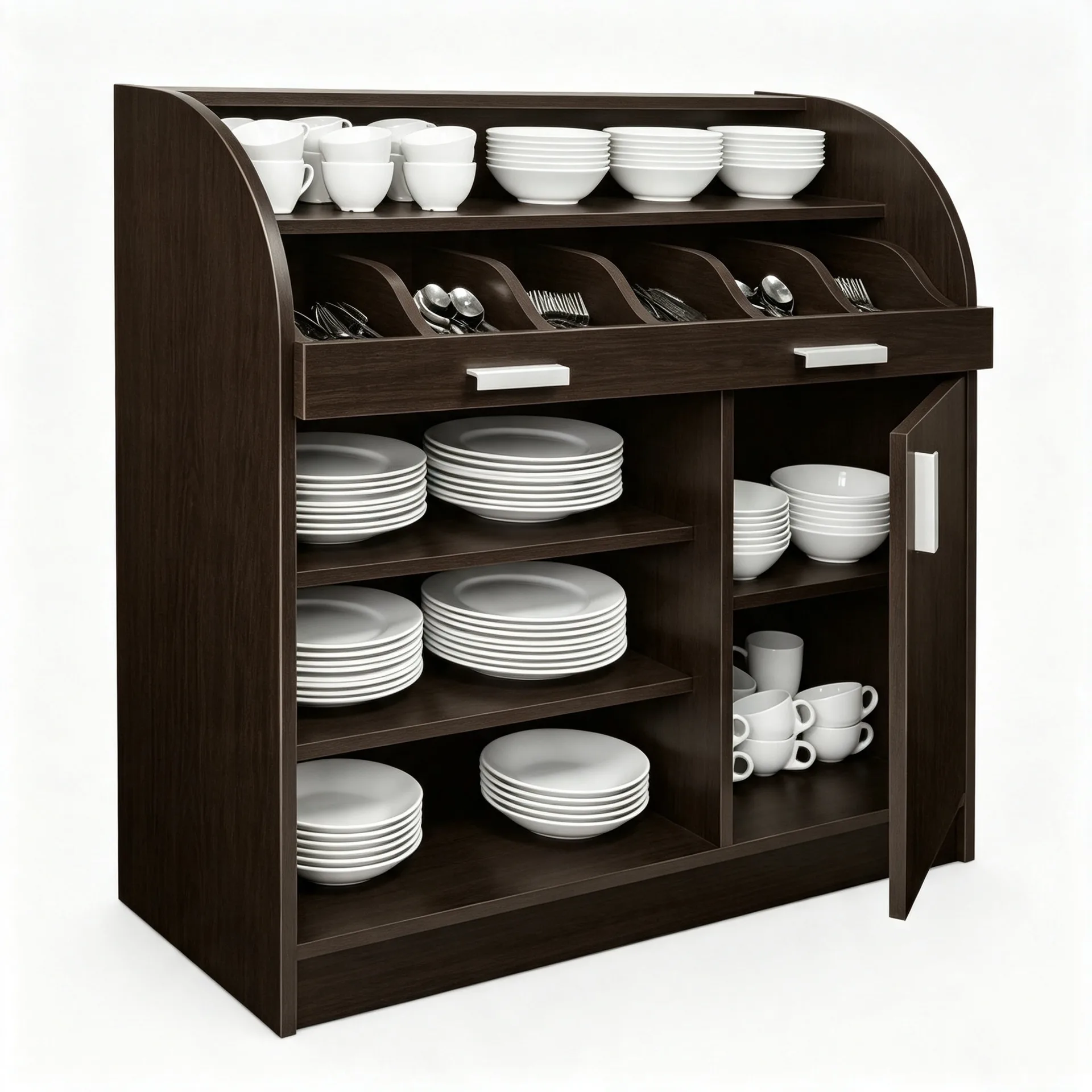 Custom Kitchen Cabinets | Stainless Steel Wood – custom retail display image 33