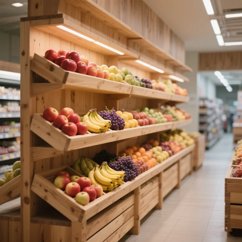 Wood Display Racks Shelves For Retail Stores – custom retail display image 106