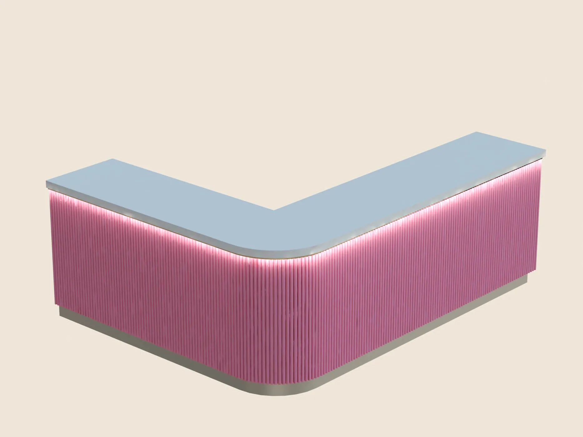 L- shaped Reception Desks For Sale – custom retail display image 29