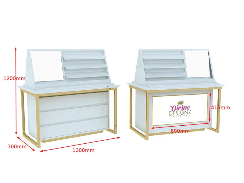 Cosmetic Makeup Display Stand Unit For Cosmetic Retail Shops – custom retail display image 21