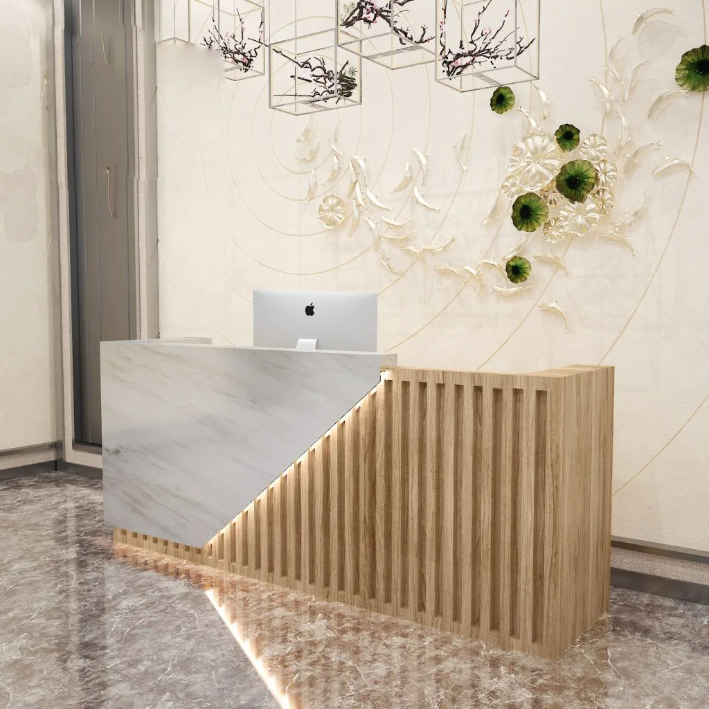 Straight Reception Desks Counters – custom retail display image 33