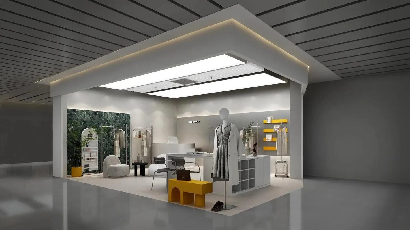 Boutique Design, Retail Displays Store Fixtures – Luxury shop design international clothing shop with glass wall cabinet imag