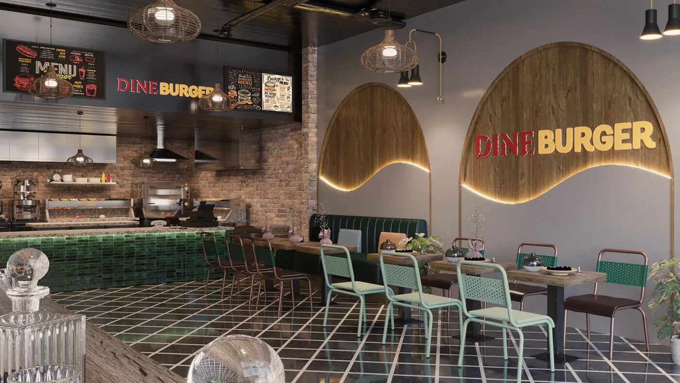 Pizza Shop Design | Pizza Store Counters, Displays Furniture – Retail Pizza store company design custom fast food stand black