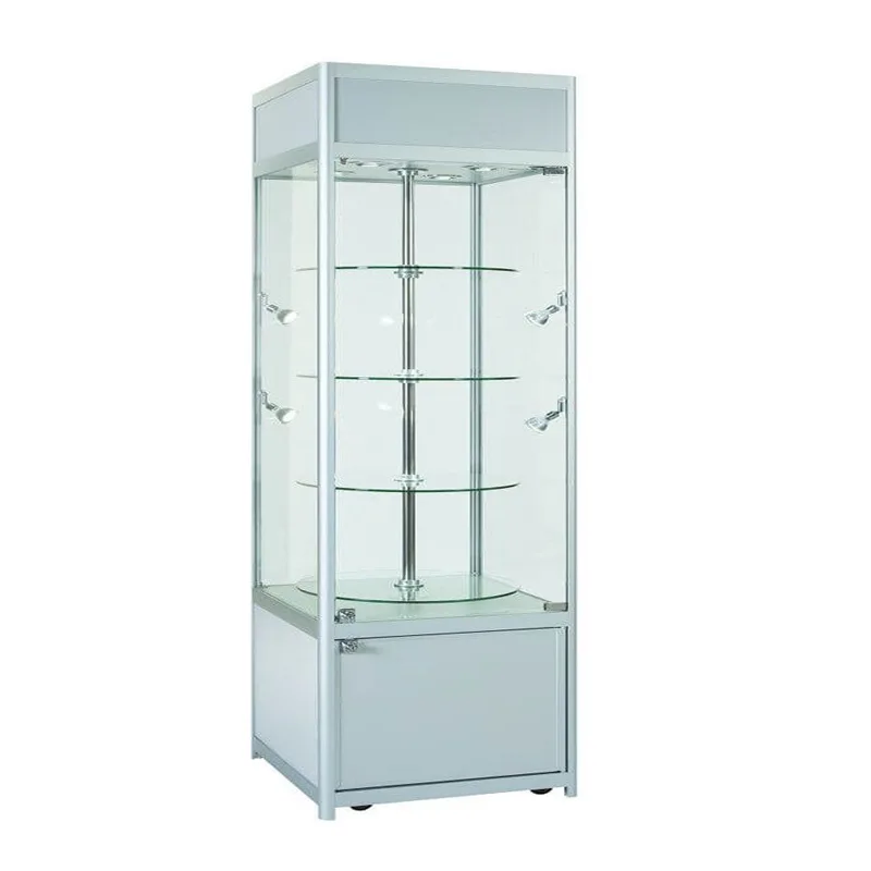 Glass Rotating Display showcase Custom Display Cases, Glass Showcases, Counters Cabinets For Retail Shops – custom retail display image 159
