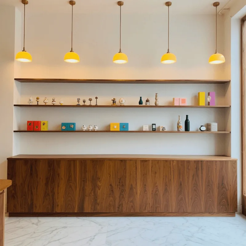Wooden Display Counter | Glass Counter Cases For Shop – custom retail display image 14