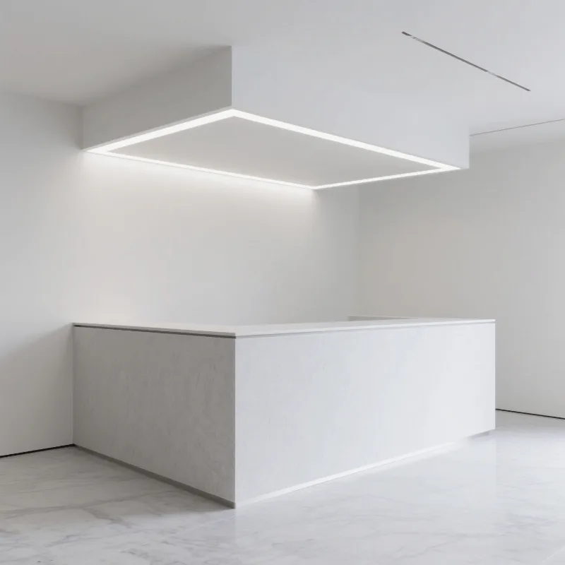 L- shaped Reception Desks For Sale – custom retail display image 25