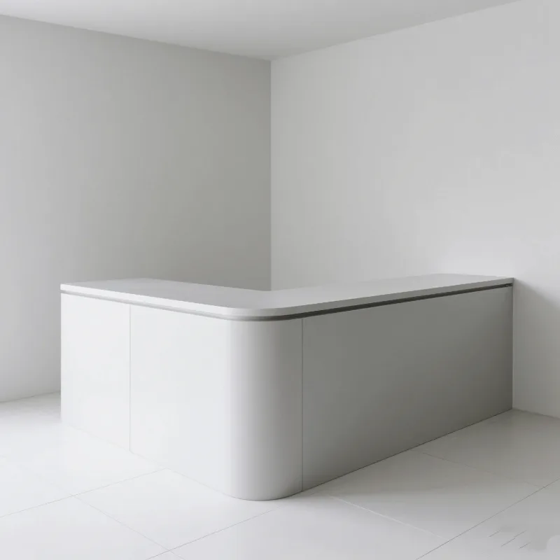 L- shaped Reception Desks For Sale – custom retail display image 26