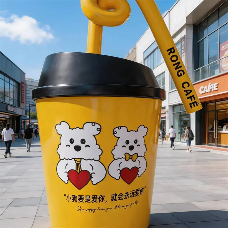 Custom Giant Coffee Cup Props For Sale – custom retail display image 1